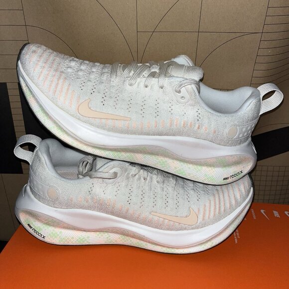 NEW Nike Reactx Infinity Run 4 Sail-Crimson-Vapor Green Womens Size 9 HJ7666-133 - Picture 1 of 6